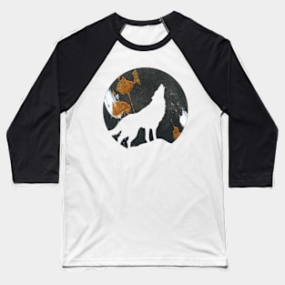 Wolf Moon Baseball T-Shirt